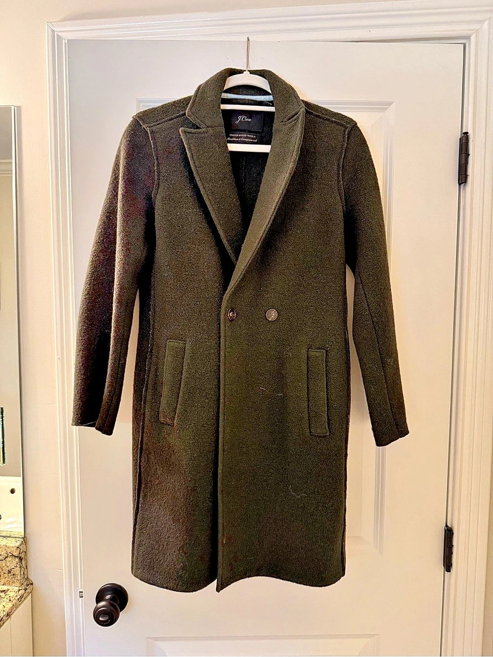 J.Crew Daphne Topcoat in Italian Boiled Wool